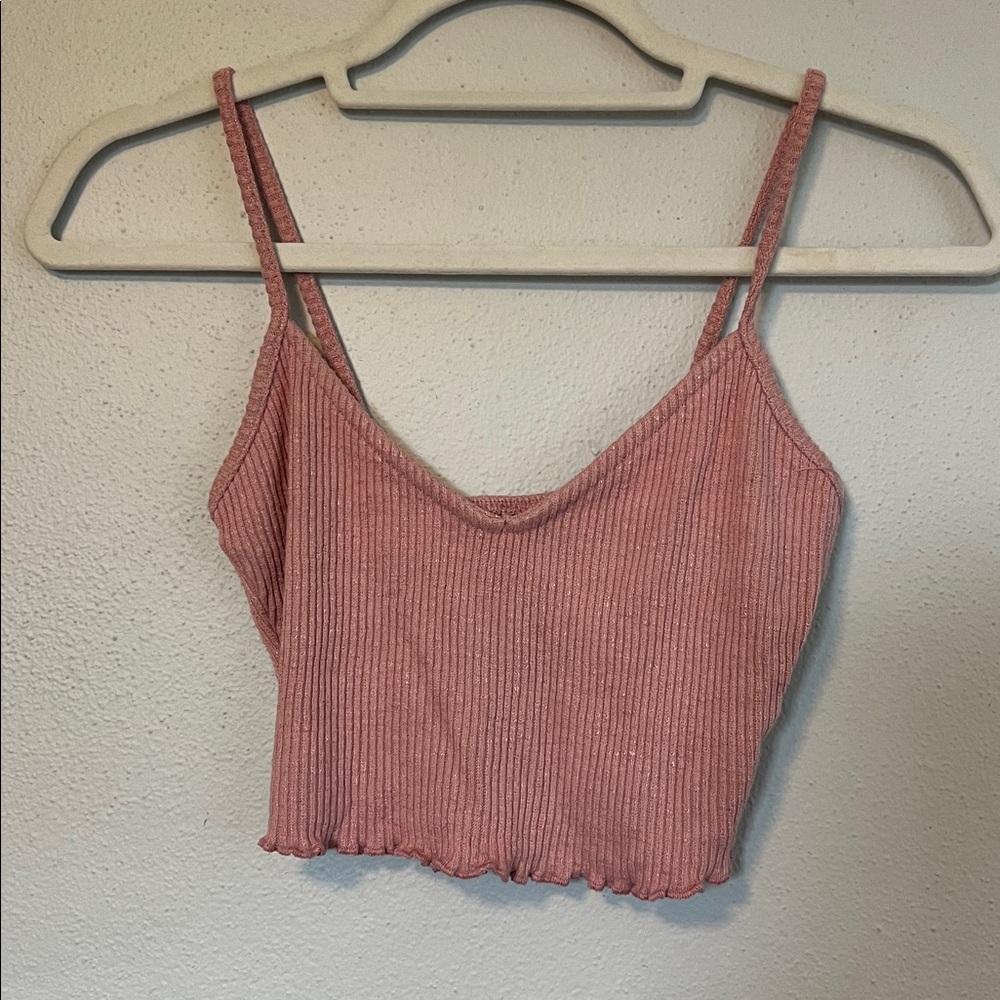 Pink Ribbed Skirt Set - Picture 2 of 4
